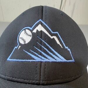 Richardson‎ Colorado Rockies Baseball Cap Black Flexfit PTS 20 LG XL